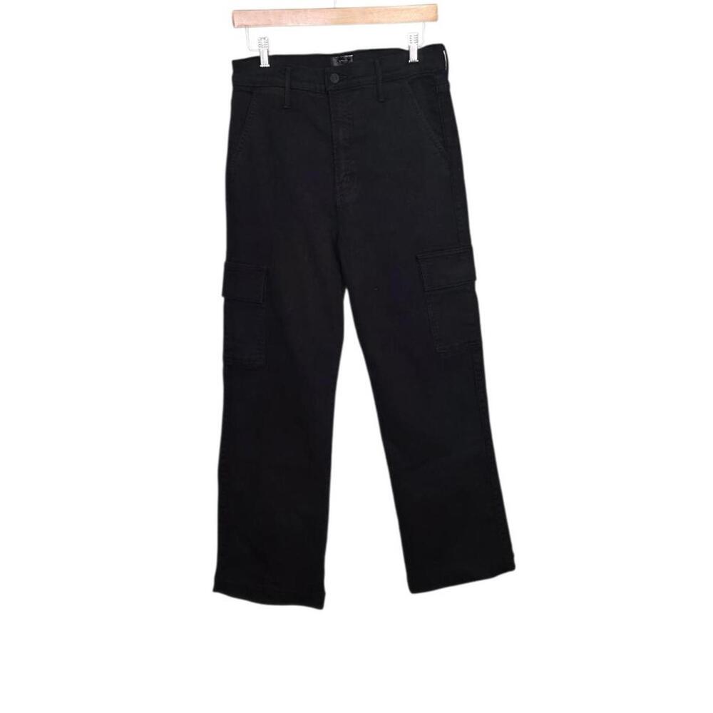 Mother The Straight Up Rambler Cargo Skimp Pitch Black Size 29